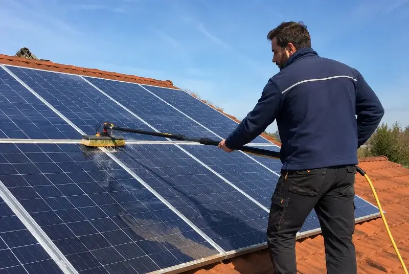 Nettoyage et entretien de panneaux solaires à Manigod